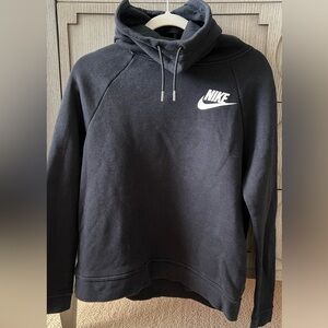Nike women’s Black Pullover Sweater cowl neck/hood
